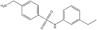 4-(aminomethyl)-N-(3-ethylphenyl)benzenesulfonamide Struktur