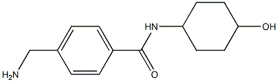 4-(aminomethyl)-N-(4-hydroxycyclohexyl)benzamide Struktur