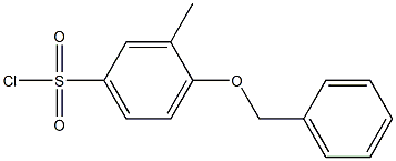 4-(benzyloxy)-3-methylbenzene-1-sulfonyl chloride Struktur