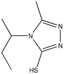 4-(butan-2-yl)-5-methyl-4H-1,2,4-triazole-3-thiol Struktur