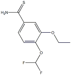 4-(difluoromethoxy)-3-ethoxybenzenecarbothioamide Struktur