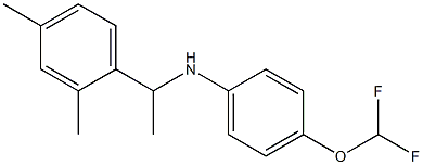 4-(difluoromethoxy)-N-[1-(2,4-dimethylphenyl)ethyl]aniline Struktur