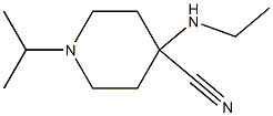 4-(ethylamino)-1-(propan-2-yl)piperidine-4-carbonitrile Struktur