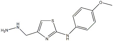 4-(hydrazinomethyl)-N-(4-methoxyphenyl)-1,3-thiazol-2-amine Struktur