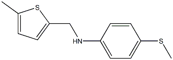 4-(methylsulfanyl)-N-[(5-methylthiophen-2-yl)methyl]aniline Struktur