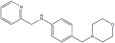 4-(morpholin-4-ylmethyl)-N-(pyridin-2-ylmethyl)aniline Struktur