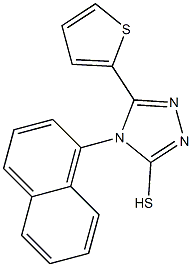 4-(naphthalen-1-yl)-5-(thiophen-2-yl)-4H-1,2,4-triazole-3-thiol Struktur