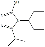 4-(pentan-3-yl)-5-(propan-2-yl)-4H-1,2,4-triazole-3-thiol Struktur