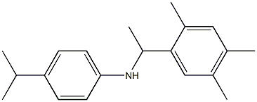 4-(propan-2-yl)-N-[1-(2,4,5-trimethylphenyl)ethyl]aniline Struktur