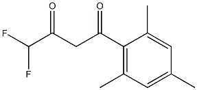 4,4-difluoro-1-(2,4,6-trimethylphenyl)butane-1,3-dione Struktur