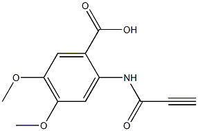 4,5-dimethoxy-2-(propioloylamino)benzoic acid Struktur