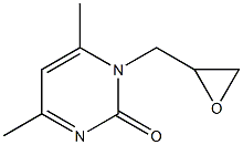 4,6-dimethyl-1-(oxiran-2-ylmethyl)pyrimidin-2(1H)-one Struktur