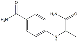 4-[(1-carbamoylethyl)amino]benzamide Struktur