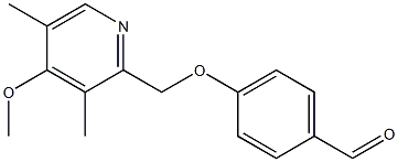 4-[(4-methoxy-3,5-dimethylpyridin-2-yl)methoxy]benzaldehyde Struktur