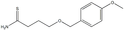 4-[(4-methoxyphenyl)methoxy]butanethioamide Struktur