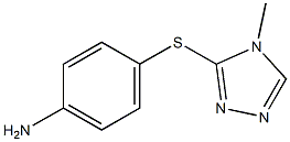 4-[(4-methyl-4H-1,2,4-triazol-3-yl)sulfanyl]aniline Struktur