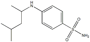 4-[(4-methylpentan-2-yl)amino]benzene-1-sulfonamide Struktur