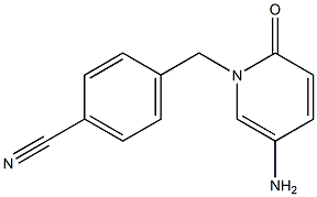 4-[(5-amino-2-oxo-1,2-dihydropyridin-1-yl)methyl]benzonitrile Struktur