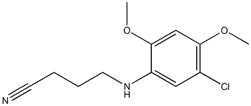 4-[(5-chloro-2,4-dimethoxyphenyl)amino]butanenitrile Struktur