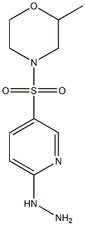 4-[(6-hydrazinylpyridine-3-)sulfonyl]-2-methylmorpholine Struktur