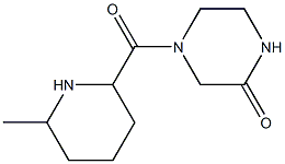 4-[(6-methylpiperidin-2-yl)carbonyl]piperazin-2-one Struktur