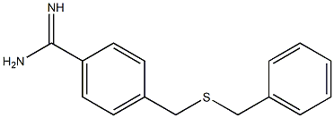 4-[(benzylsulfanyl)methyl]benzene-1-carboximidamide Struktur