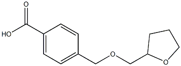 4-[(tetrahydrofuran-2-ylmethoxy)methyl]benzoic acid Struktur