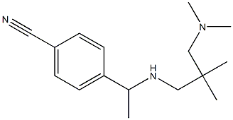 4-[1-({2-[(dimethylamino)methyl]-2-methylpropyl}amino)ethyl]benzonitrile Struktur