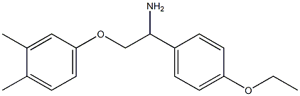 4-[2-amino-2-(4-ethoxyphenyl)ethoxy]-1,2-dimethylbenzene Struktur