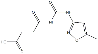 4-{[(5-methyl-1,2-oxazol-3-yl)carbamoyl]amino}-4-oxobutanoic acid Struktur