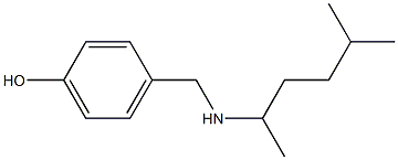 4-{[(5-methylhexan-2-yl)amino]methyl}phenol Struktur