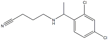 4-{[1-(2,4-dichlorophenyl)ethyl]amino}butanenitrile Struktur