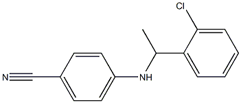 4-{[1-(2-chlorophenyl)ethyl]amino}benzonitrile Struktur