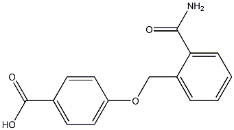 4-{[2-(aminocarbonyl)benzyl]oxy}benzoic acid Struktur