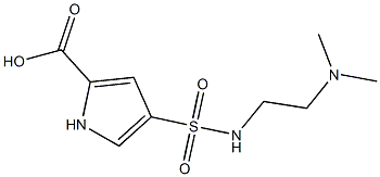 4-{[2-(dimethylamino)ethyl]sulfamoyl}-1H-pyrrole-2-carboxylic acid Struktur