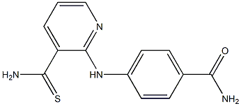 4-{[3-(aminocarbonothioyl)pyridin-2-yl]amino}benzamide Struktur