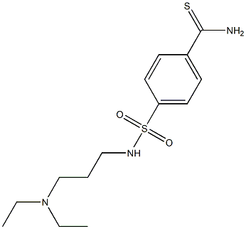 4-{[3-(diethylamino)propyl]sulfamoyl}benzene-1-carbothioamide Struktur