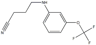 4-{[3-(trifluoromethoxy)phenyl]amino}butanenitrile Struktur