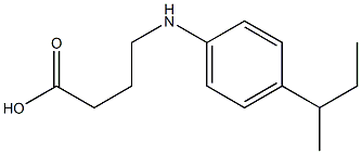 4-{[4-(butan-2-yl)phenyl]amino}butanoic acid Struktur