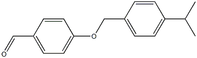 4-{[4-(propan-2-yl)phenyl]methoxy}benzaldehyde Struktur