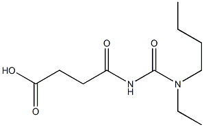 4-{[butyl(ethyl)carbamoyl]amino}-4-oxobutanoic acid Struktur