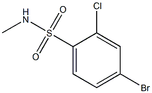 4-bromo-2-chloro-N-methylbenzene-1-sulfonamide Struktur