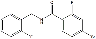 4-bromo-2-fluoro-N-(2-fluorobenzyl)benzamide Struktur