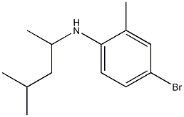 4-bromo-2-methyl-N-(4-methylpentan-2-yl)aniline Struktur