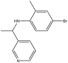 4-bromo-2-methyl-N-[1-(pyridin-3-yl)ethyl]aniline Struktur