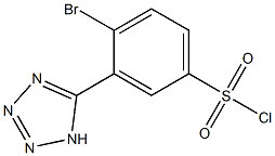 4-bromo-3-(1H-tetrazol-5-yl)benzenesulfonyl chloride Struktur