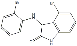 4-bromo-3-[(2-bromophenyl)amino]-2,3-dihydro-1H-indol-2-one Struktur