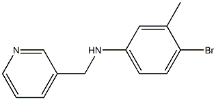 4-bromo-3-methyl-N-(pyridin-3-ylmethyl)aniline Struktur