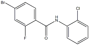 4-bromo-N-(2-chlorophenyl)-2-fluorobenzamide Struktur