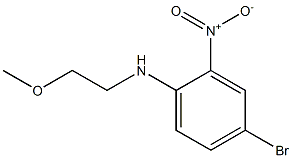 4-bromo-N-(2-methoxyethyl)-2-nitroaniline Struktur